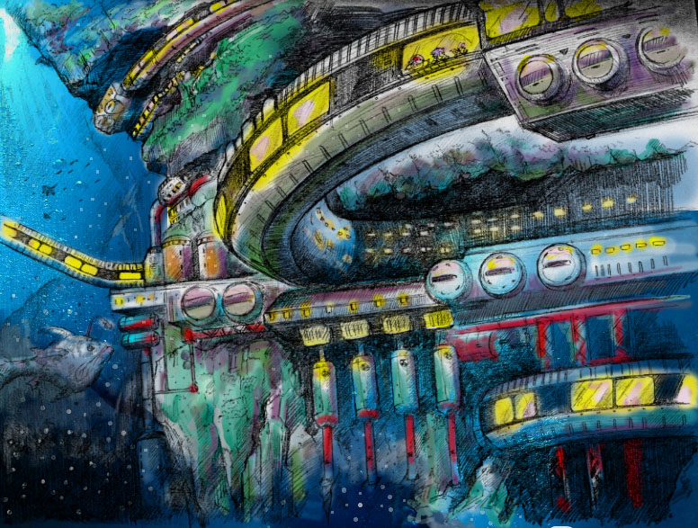 Concept art for Final Fortress.