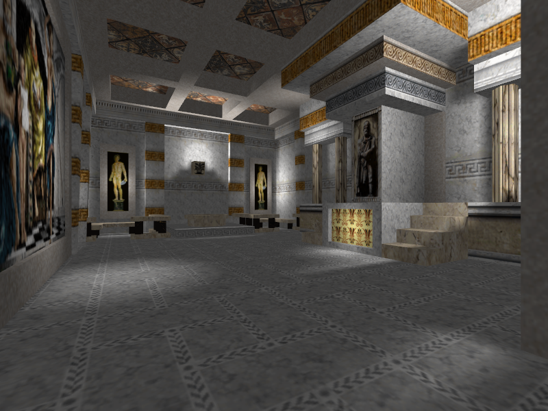 Inside the temple.