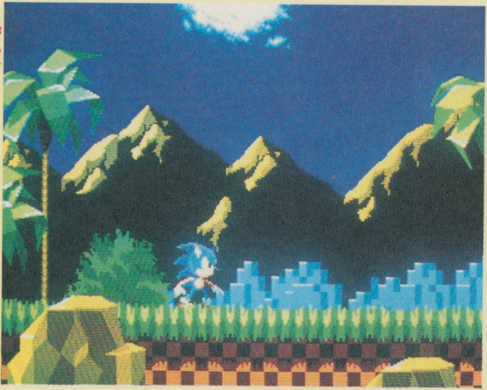  What appears to be the starting area of the demo. Sonic's idle pose is different, as is much of the scenery of the stage.