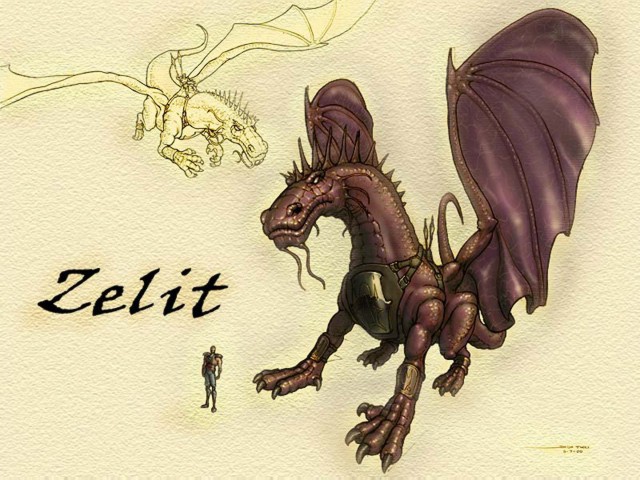 Initially Zelit had dark purple skin Initially Zelit had dark purple skin