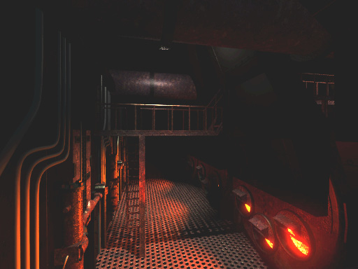 A view of one of the boiler rooms. A view of one of the boiler rooms.