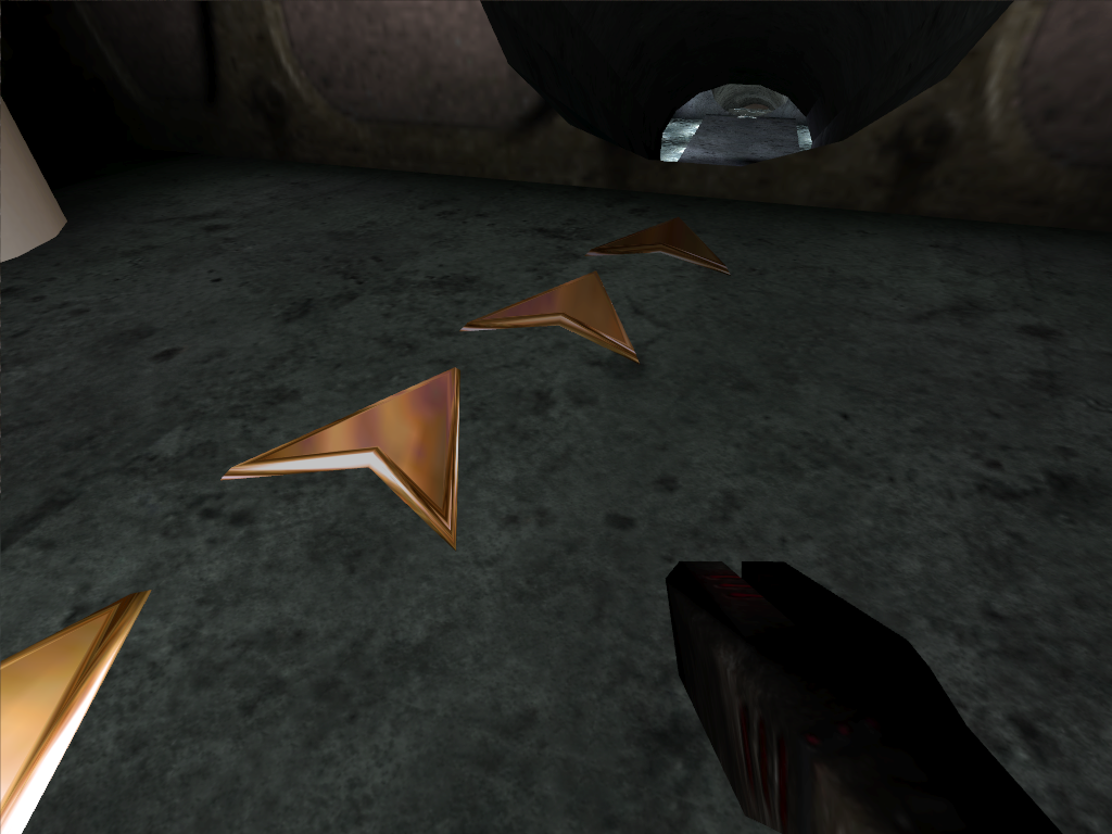 Arrow pointing to the next room.