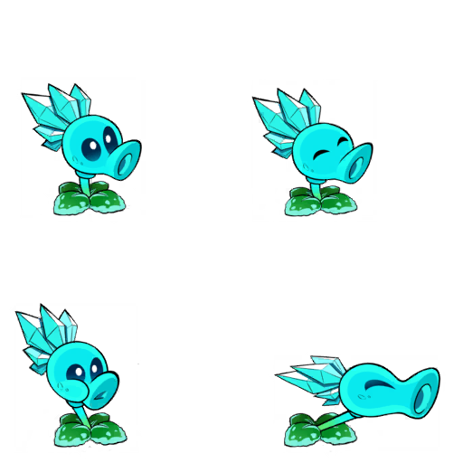 Snow Pea's placeholder sprites Snow Pea's placeholder sprites