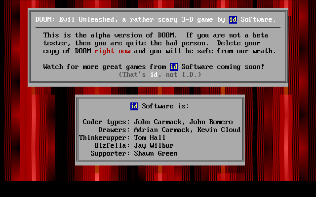 Notice the somewhat hilarious titles given to the dev crew. Notice the somewhat hilarious titles given to the dev crew.