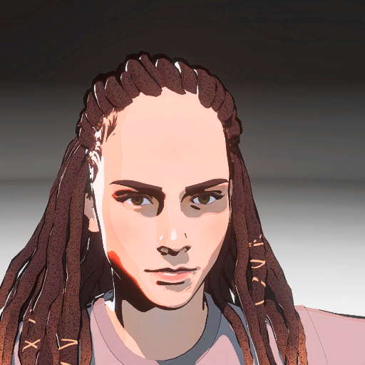 Graphic render of Yaz's Hair. Graphic render of Yaz's Hair.