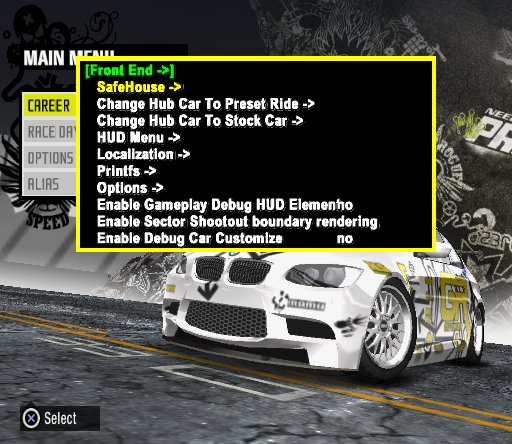 NFSPS-PS2-DebugMenuFrontEnd.png