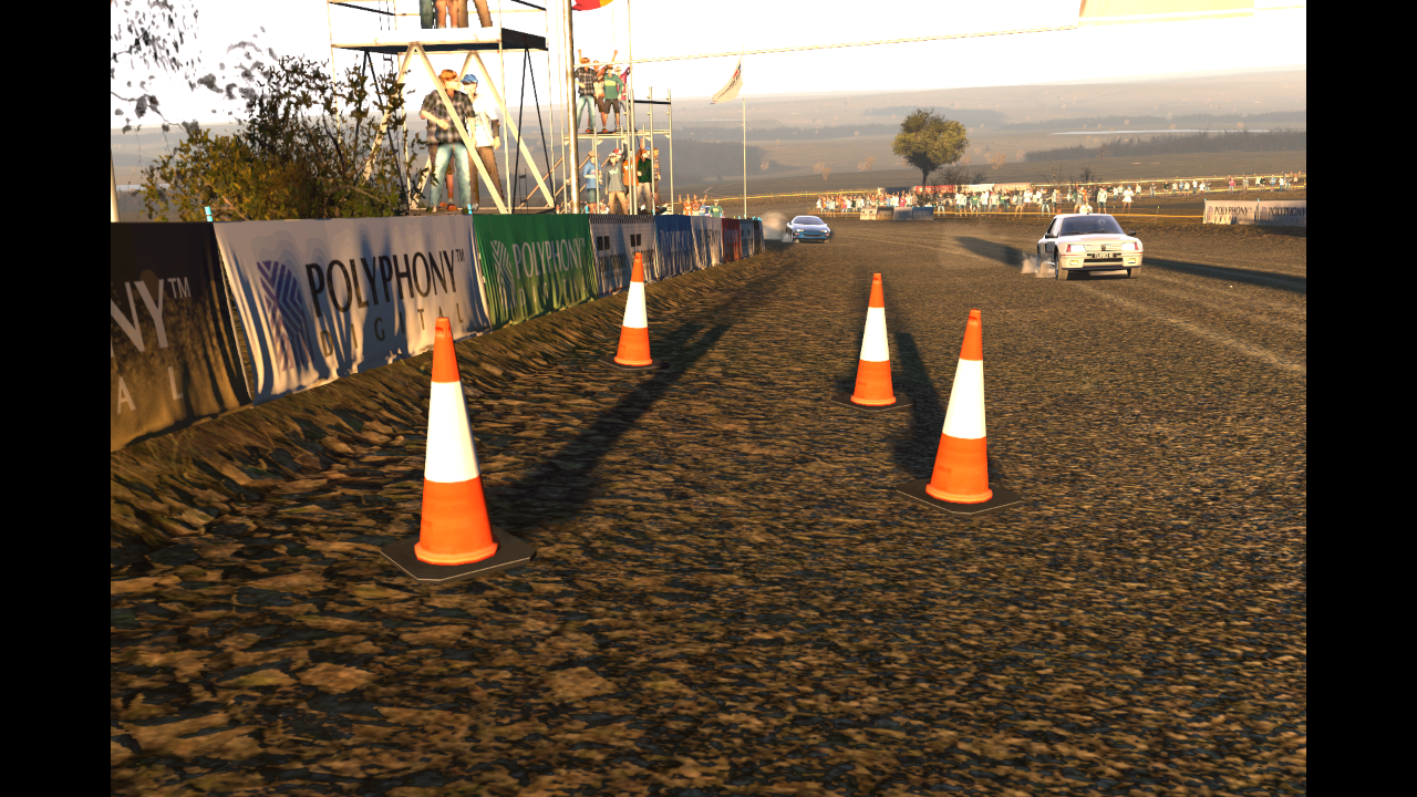 Group of pylons. Group of pylons.