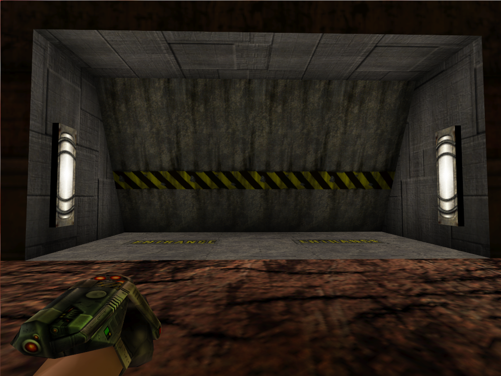 The blast door, as seen from the Outer Rim. The blast door, as seen from the Outer Rim.