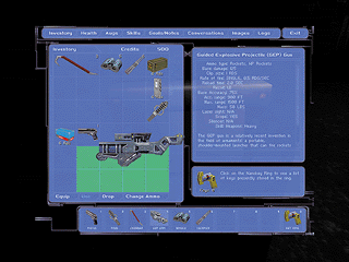 Modern inventory, with ammo still taking room.
