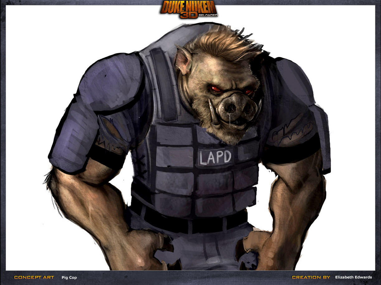 Pigcop concept art. Pigcop concept art.