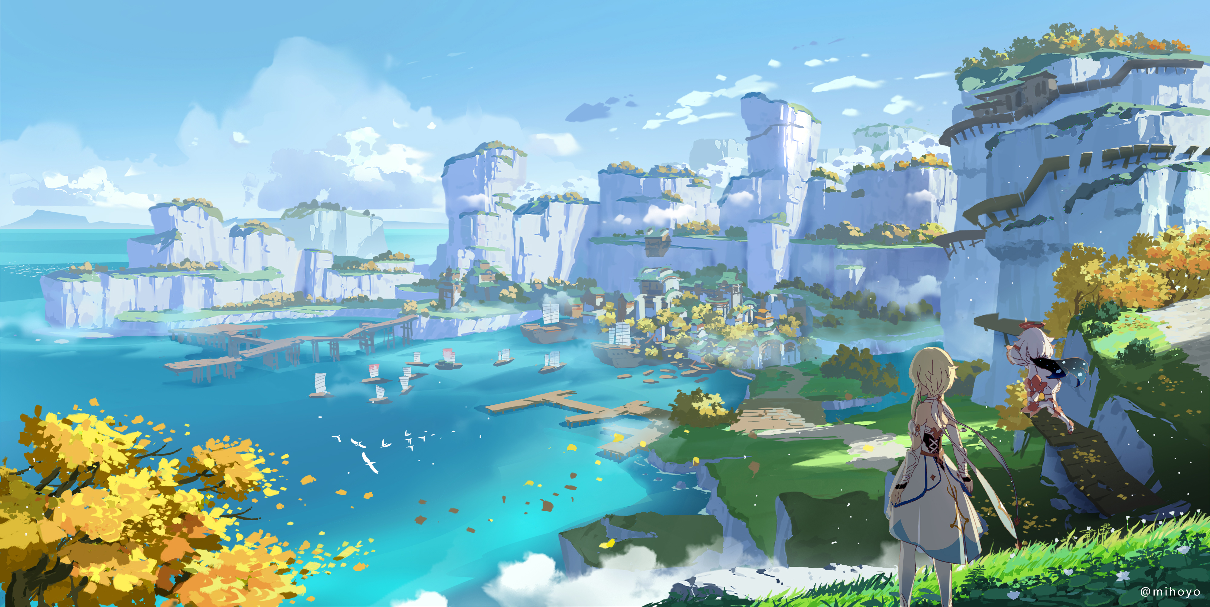 Early Liyue concept art from 2018/2019