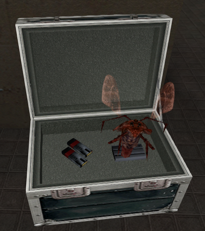 A Snatcher inside an Ammo Case in !z1l5_2b.