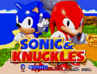 Title screen for Sonic & Knuckles. Title screen for Sonic & Knuckles.