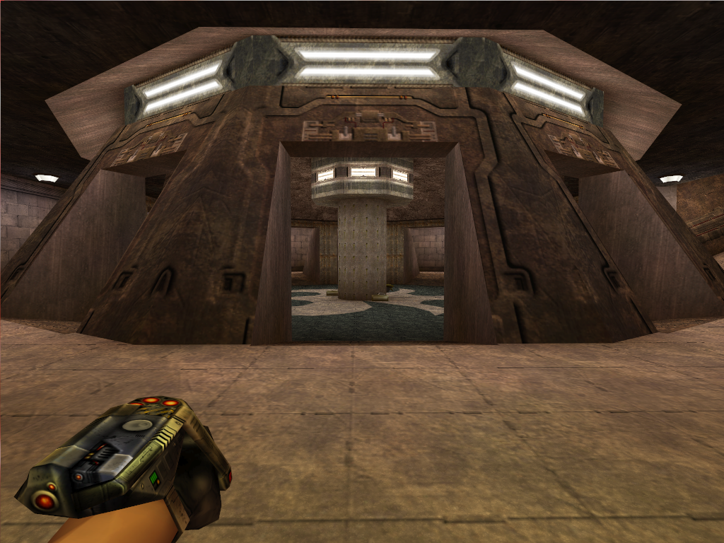 The center of the lower level. The center of the lower level.