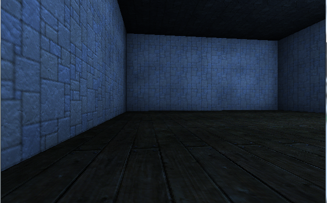 Blue room accessible from the starting area. Blue room accessible from the starting area.