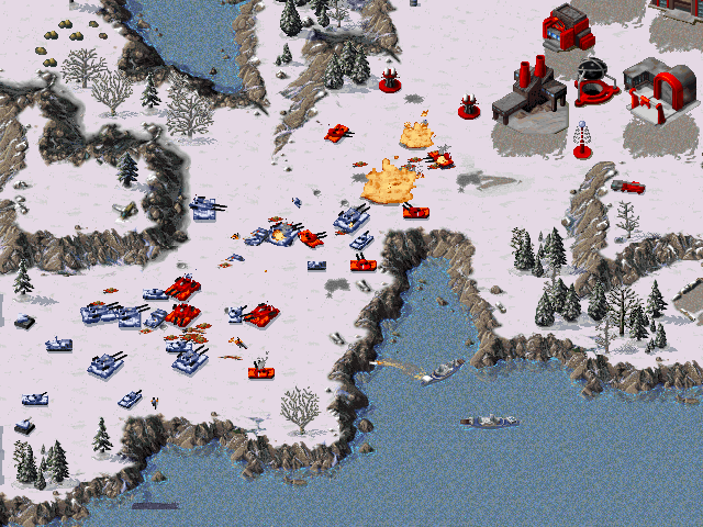Allies using mammoth tanks. Old ore graphics?