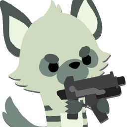 A lighter gray striped hyena