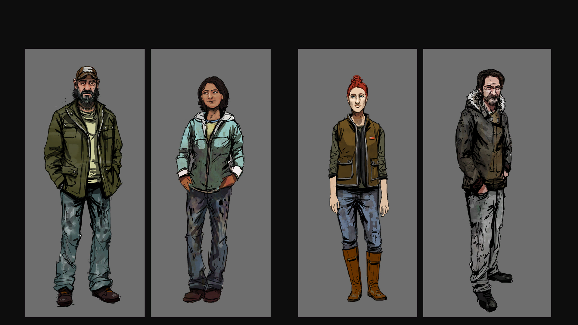 TWDS2_concept_200CharactersKennySaritaBonnieCarver.png