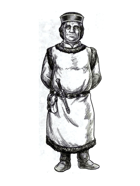 Early peasant variant, in a final version of the game he appears as "Q" - it's a reference to a powerful entity from the Star Trek series.