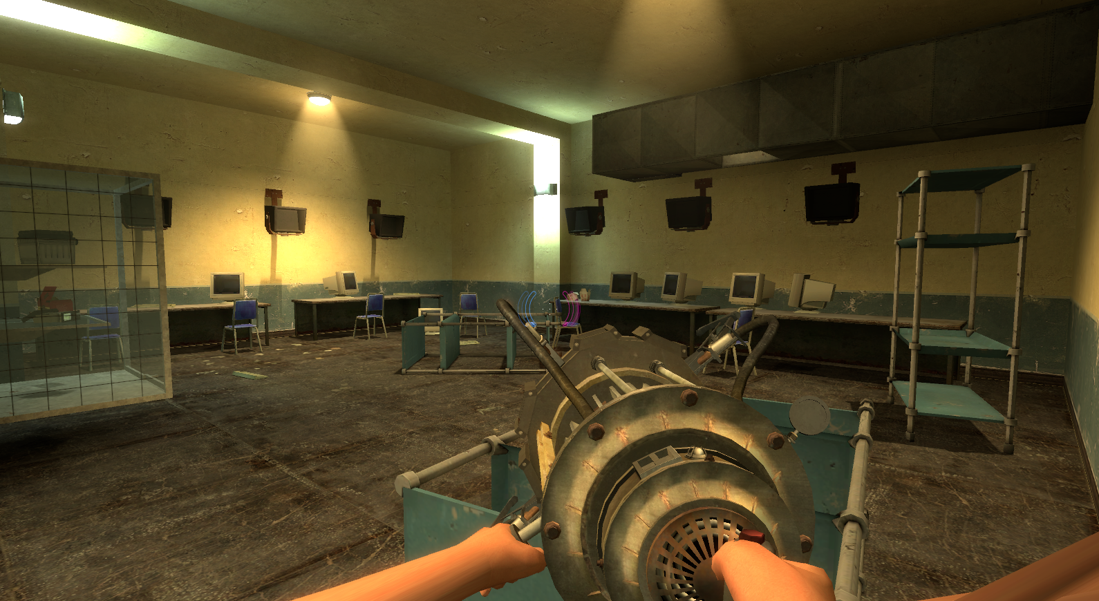 The security room. The security room.