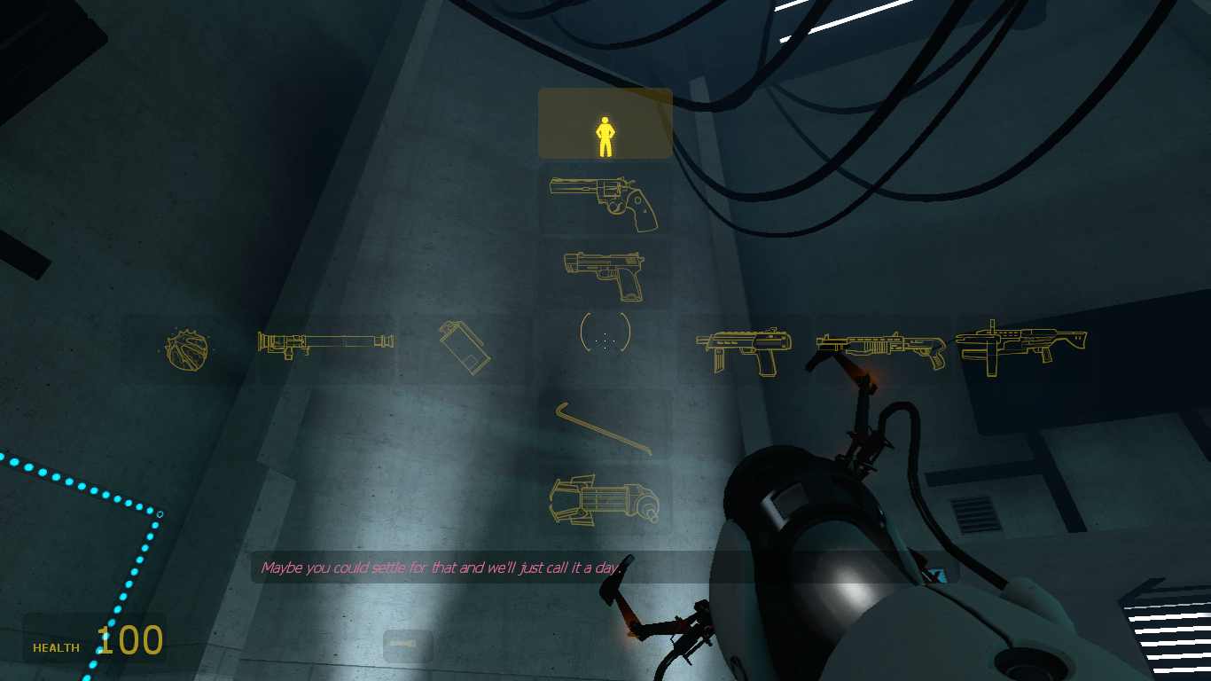 Alternate HUD arrangement. Alternate HUD arrangement.