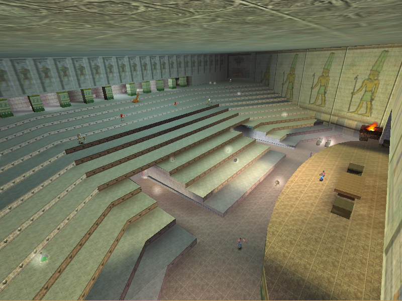 Said lever room, approximately located where the final's elevators are.
