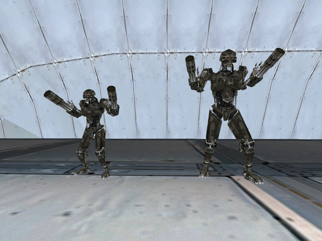 A regular EDF-209 next to a big EDF-209. A regular EDF-209 next to a big EDF-209.