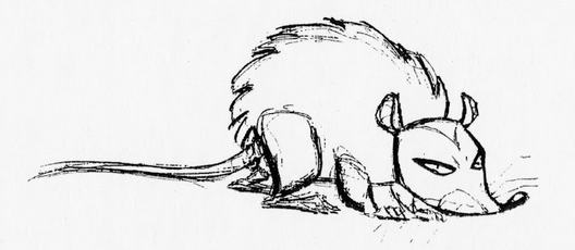 Sketch of a scrapped possum enemy (This was later used in Cortex Strikes Back) Sketch of a scrapped possum enemy (This was later used in Cortex Strikes Back)