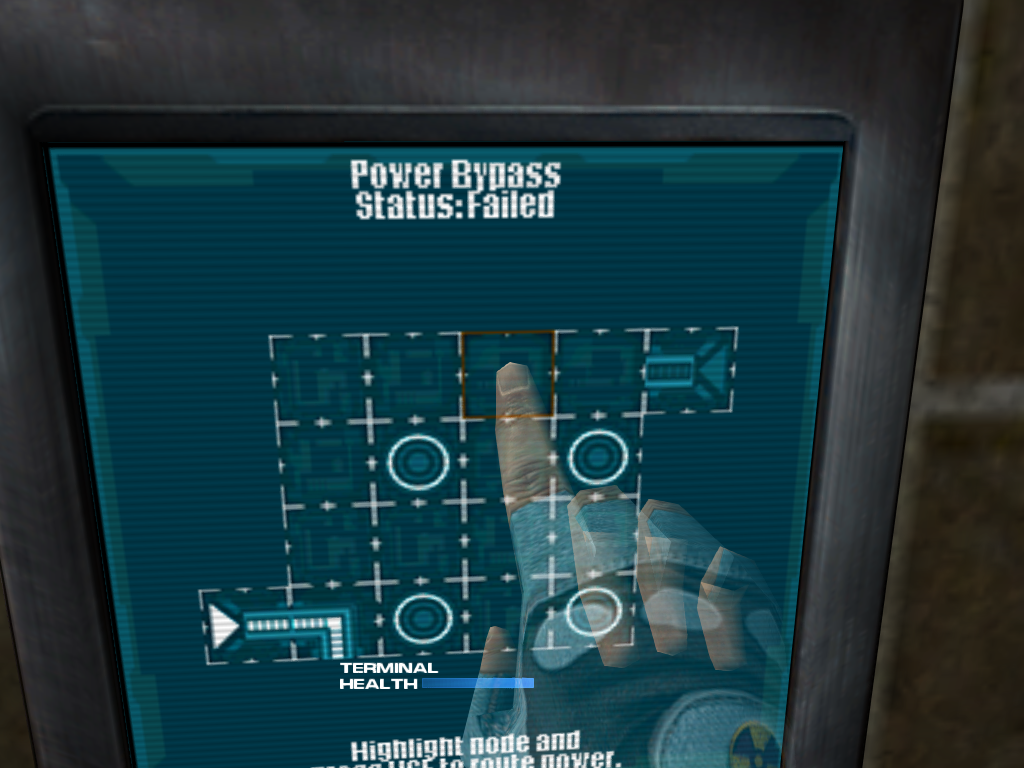 A failed attempt at solving a PowerPuzzle.