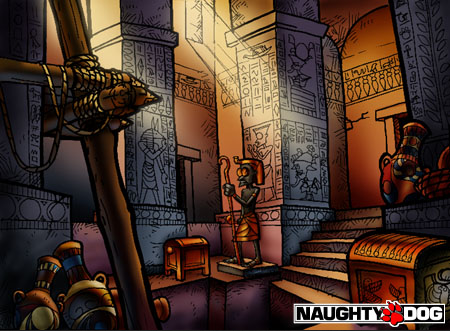 Concept art of the Egyptian levels. Concept art of the Egyptian levels.