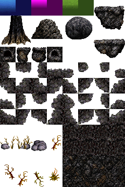 The same background tileset, but with a different water surface tile. The same background tileset, but with a different water surface tile.