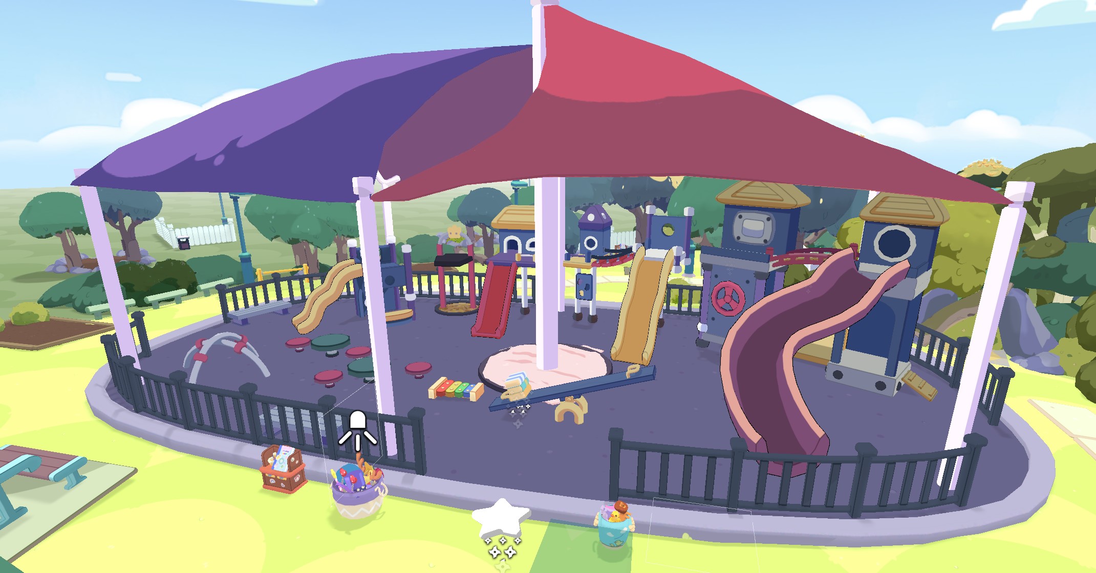 Final Cafe Park as seen in-game