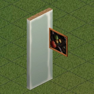 Modified object with its wall placement flags manually set as wall required on right. Modified object with its wall placement flags manually set as wall required on right.
