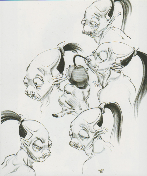 Facial expression drawings for Abe.