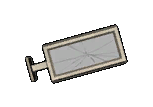 An icon for a damaged rotating display. The display can get damaged, but its icon doesn't change.