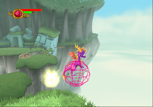 The last code displays Spyro's collision and angle. The last code displays Spyro's collision and angle.