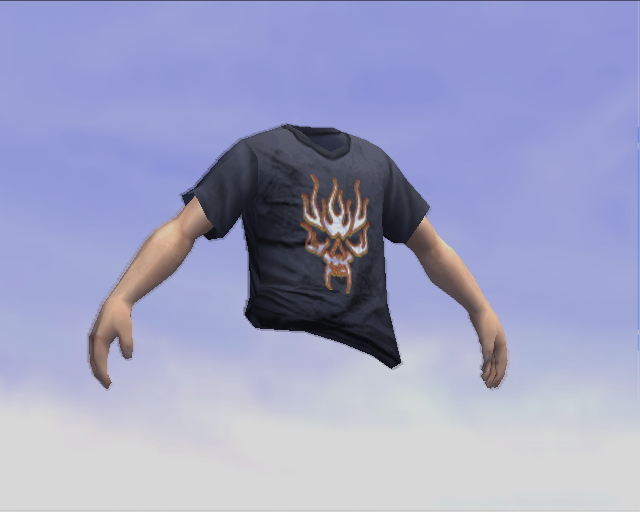 P_SSleeves15 An earlier version of the Skull Jammie Shirt. Has a cutscene model. P_SSleeves15 An earlier version of the Skull Jammie Shirt. Has a cutscene model.