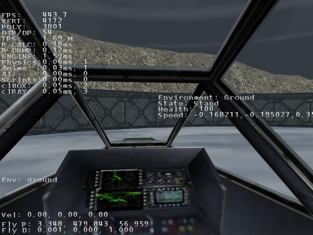 Inside the helicopter. Inside the helicopter.
