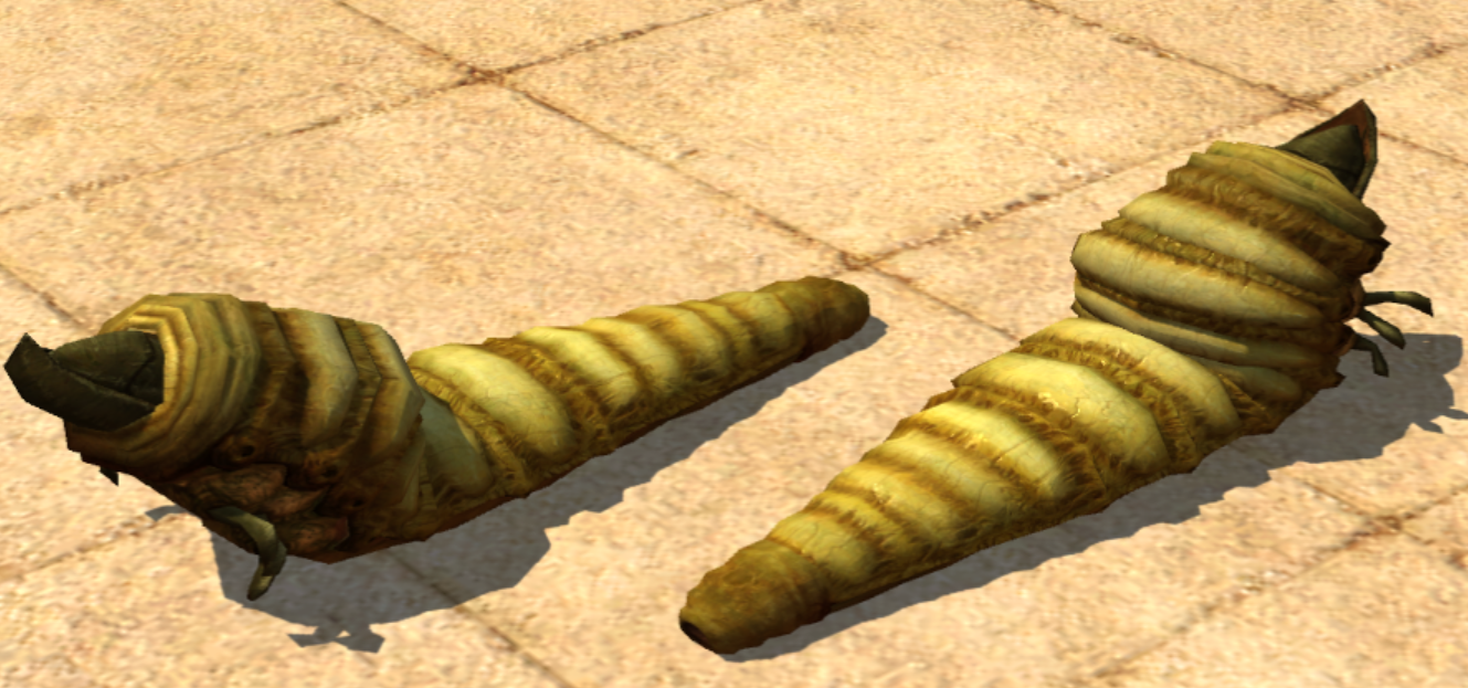 DevourerB texture applied to Crypt Worm in the Editor