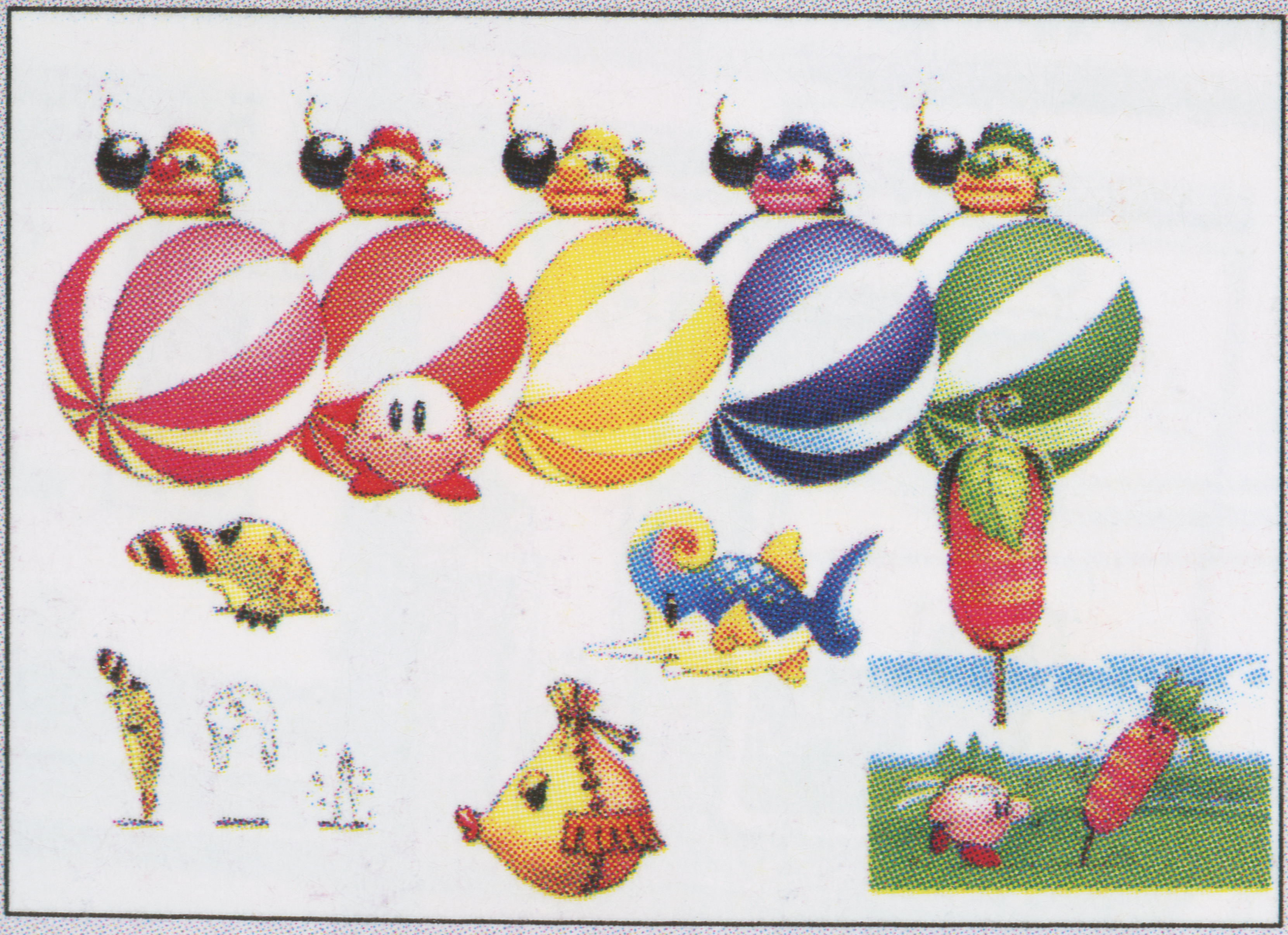 A sheet filled with multiple pieces of enemies. A sheet filled with multiple pieces of enemies.