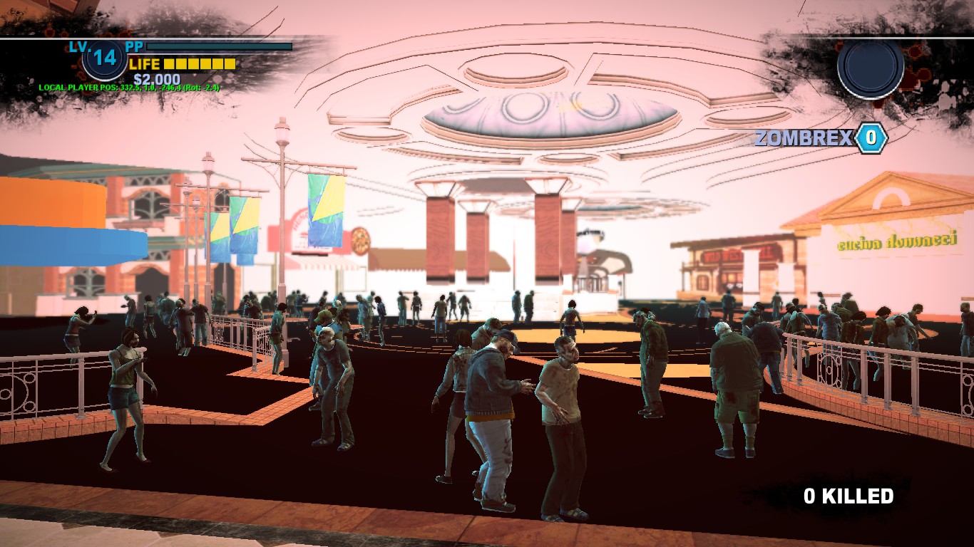 Shot of the unloaded Food Court.