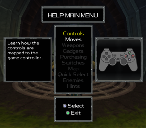 Ratchet1_E3Demo_MainHelpMenu.png