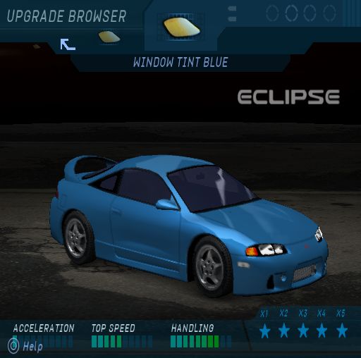 Blue window tint. Blue window tint.