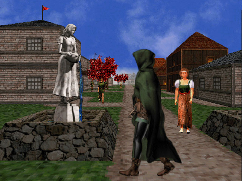 Early New Sorpigal. On the front probably Thief's render, on the right unused female peasant, on the left at the back unused male peasant.