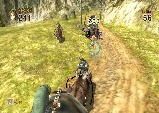 bg012 - Screenshot of Link's Crossbow Training.