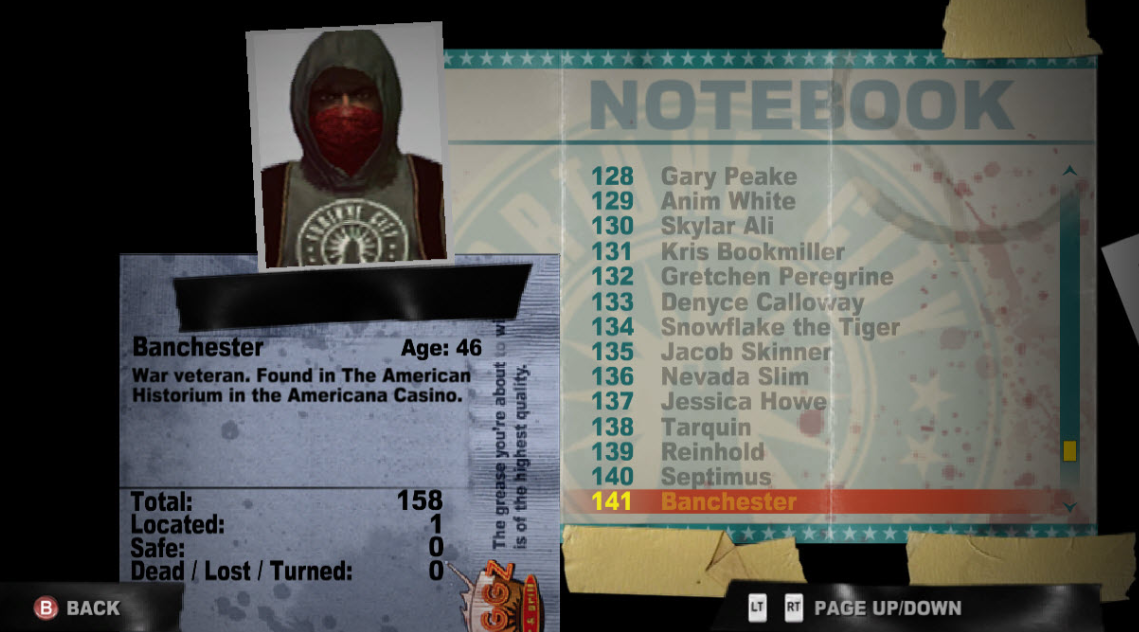 The notebook page for the four looters. The only difference is the name.