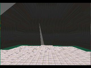 The upper room, with four ramps leading to the middle level. The upper room, with four ramps leading to the middle level.