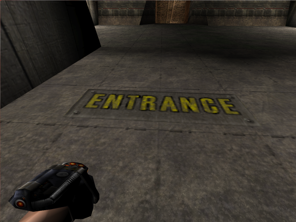 ”ENTRANCE” signs. ”ENTRANCE” signs.