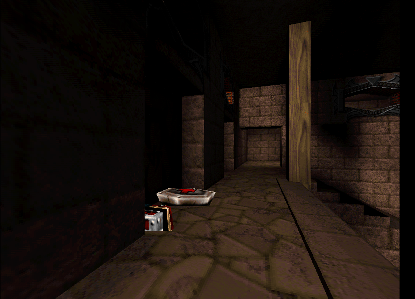Supplies past the dead-end hallway. Supplies past the dead-end hallway.