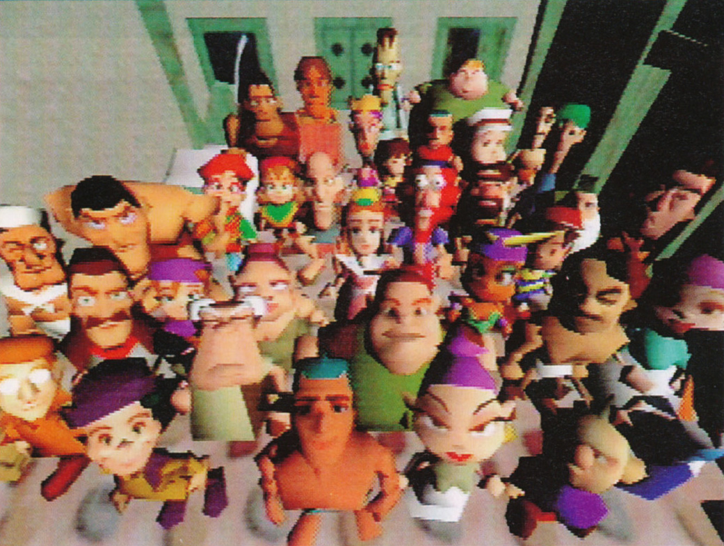 An ensemble of the characters in the game.